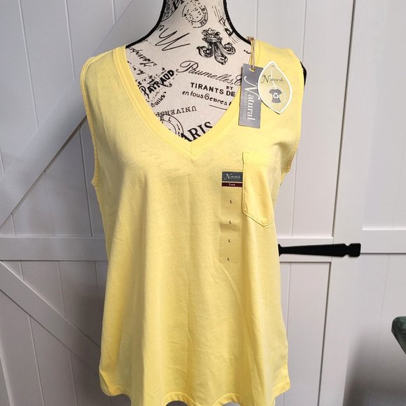 Natural Reflections Tops - Yellow Tank Top Natural Reflections (Bass Pro) NWT